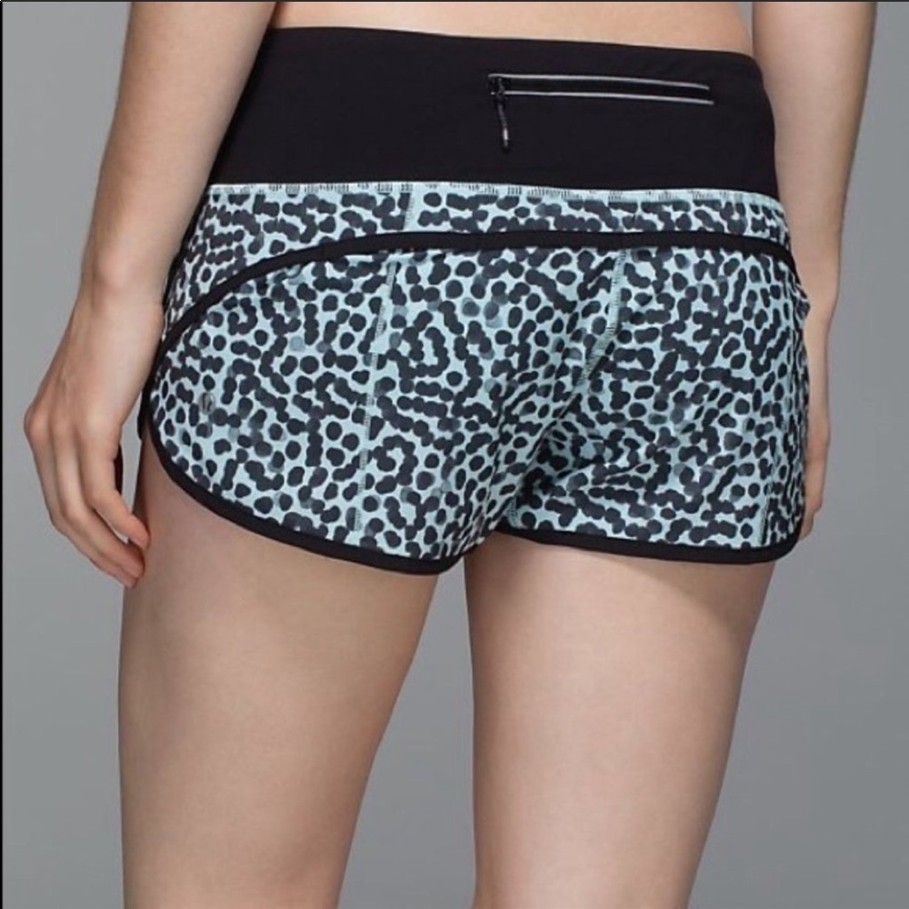 Lululemon Run Times Short Ace Spot Tranquil Blue